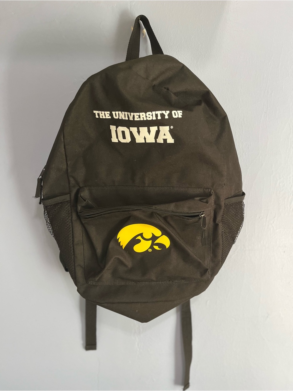 University of Iowa Black & Yellow Backpack - Collegiate Men's Bag